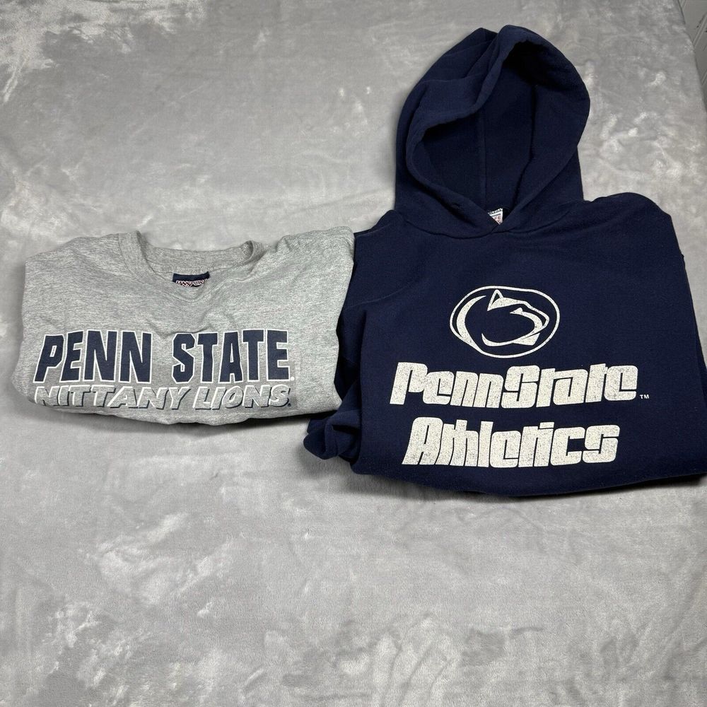 Penn State Nittany Lions Vintage 80s & 90's  T-Shirt & Hoodie Set (Lot of 2)